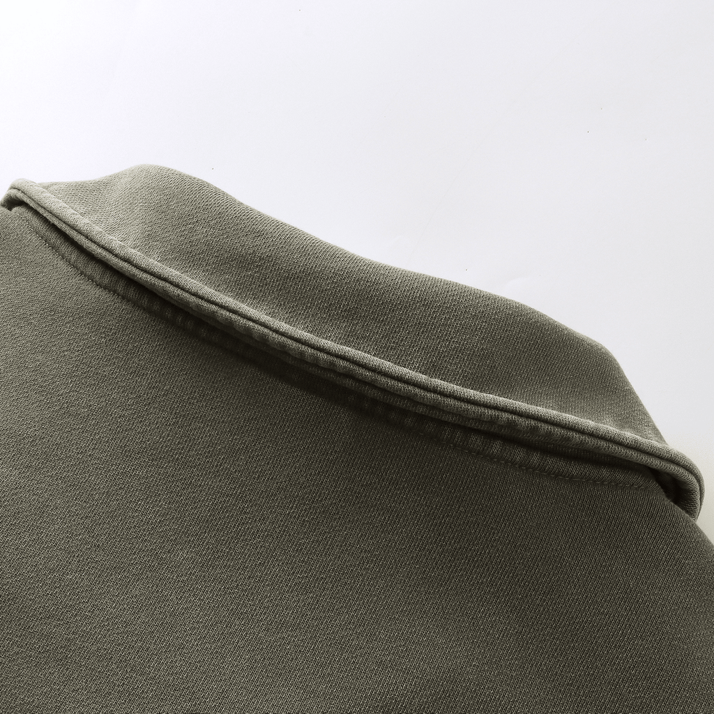 Acts9.2 Distressed French Terry Collared Shirt