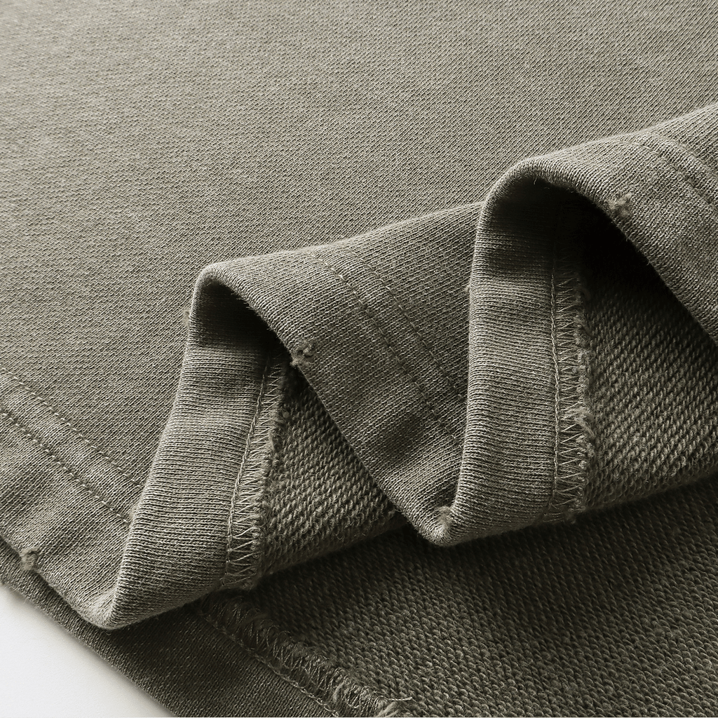 Acts9.2 Distressed French Terry Collared Shirt