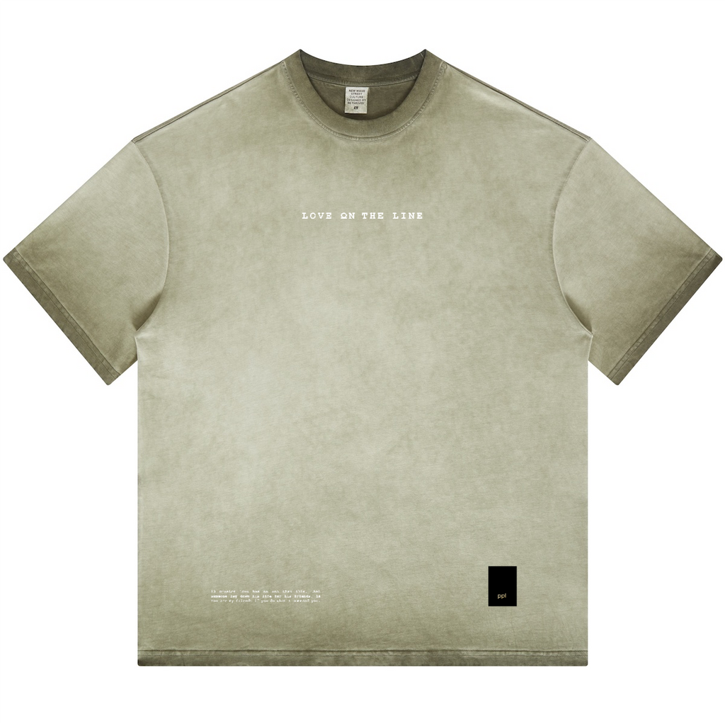 Love On The Line Dopamine Washed T