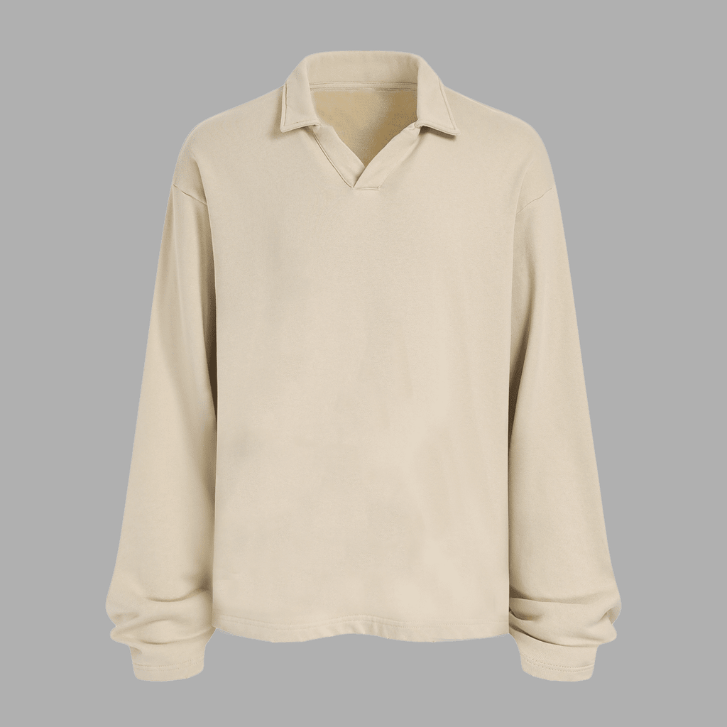 Acts9.2 Distressed French Terry Collared Shirt